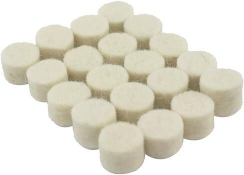 50 Pcs 25mm Wool Felt Polishing Kits Quickly Changed Wool Buffing Wheel with 1/8'' Shank for Rotary Tools in Saudi Arabia