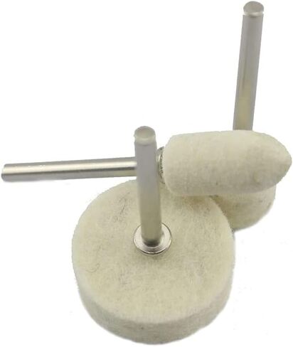 50 Pcs 25mm Wool Felt Polishing Kits Quickly Changed Wool Buffing Wheel with 1/8'' Shank for Rotary Tools in Saudi Arabia
