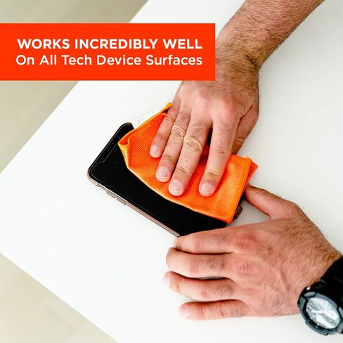 ووش! بخاخ ومنديل منظف الشاشة [مجموعة من 2] - 2.7 أونصة سائلة + 1 مناديل قماش من الألياف الدقيقة - منظف إلكتروني بحجم مناسب للسفر للسيارة والكمبيوتر والكمبيوتر المحمول وماك بوك والهاتف والساعة والنظارات - مجموعة تنظيف العدسات in Kuwait