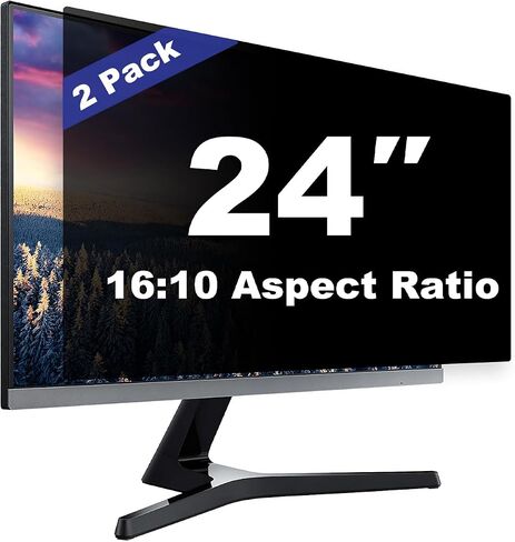 23 Inch Computer Privacy Screen Shield 2 Pack for 16:9 Widescreen Desktop | Anti-Glare Blue Light Privacy Filter; Anti Spy Privacy Screen Protector Film in Saudi Arabia