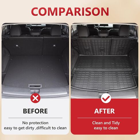 Xipoo Cargo Mat متوافق مع 2021-2024 Nissan Rogue Cargo Mat Backrest Mat Trunk بطانة بديلة لملحقات Nissan Rogue 2021-2024 (تناسب 2021-2024 Nissan Rogue، حصيرة الشحن + سجادات مسند الظهر) in Kuwait
