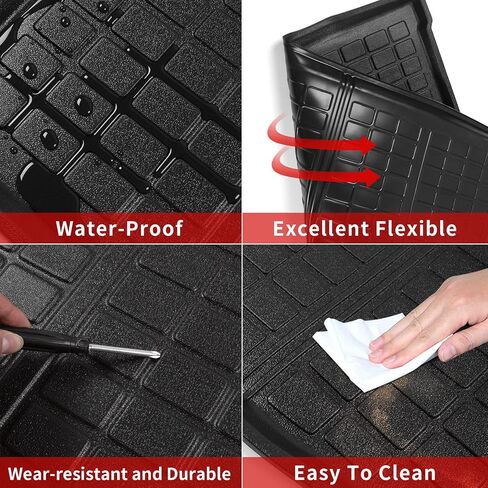 Xipoo Cargo Mat متوافق مع 2021-2024 Nissan Rogue Cargo Mat Backrest Mat Trunk بطانة بديلة لملحقات Nissan Rogue 2021-2024 (تناسب 2021-2024 Nissan Rogue، حصيرة الشحن + سجادات مسند الظهر) in Kuwait