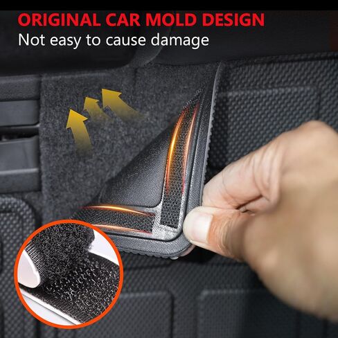 Xipoo Cargo Mat متوافق مع 2010-2024 Toyota 4Runner Cargo Mat 7 مقاعد مسند الظهر حصيرة TPE استبدال بطانة صندوق السيارة لملحقات Toyota 4Runner 2010-2024 (حصيرة صندوق السيارة + حصيرة مسند الظهر الثاني والثالث) in Kuwait