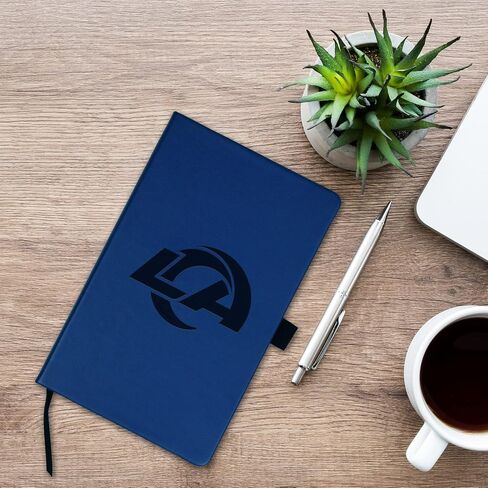 Rico Industries NFL Football Los Angeles Rams Blue - Primary Laser Engraved Small Notepad in Saudi Arabia