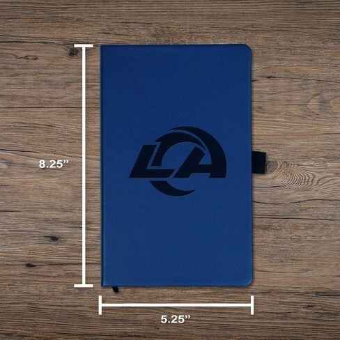 Rico Industries NFL Football Los Angeles Rams Blue - Primary Laser Engraved Small Notepad in Saudi Arabia