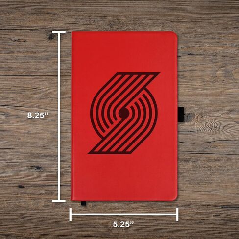 Rico Industries NBA Portland Trail Blazers Laser-Engraved Color Notepad, 5.25 x 8.25-inches in Saudi Arabia