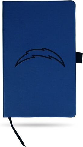 مفكرة ملونة محفورة بالليزر من Rico Industries NFL Los Angeles Chargers، 5.25 × 8.25 بوصة in Saudi Arabia