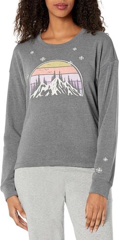 PJ Salvage Women's Loungewear Mountain Love Long Sleeve Top in Saudi Arabia