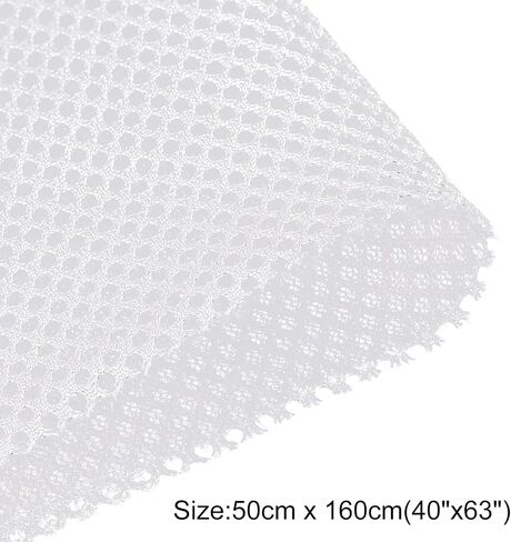 MECCANIXITY Speaker Grill Cloth White 20" x 63" Stereo Mesh Fabric Protective for Home Speaker Repair with 20" x 63" Dustproof Cloth Light Grey 2 Pack in Saudi Arabia