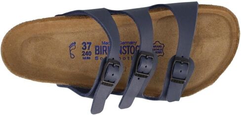 Birkenstock Women's Florida Soft Footbed Birko-Flor Navy Sandals - 41 M EU in Saudi Arabia