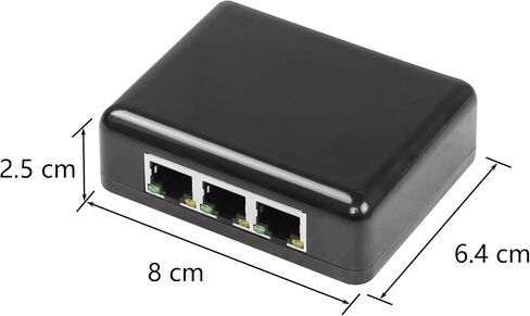 CERRXIAN Ethernet Splitter 1 to 3 Out,1000Mbps High Speed RJ45 Splitter with USB Power Cable, Ethernet Splitter 1 to 3, [3 Devices Simultaneously Networking] LAN Splitter for Cat 5/5e/6/7/8 Cable in Saudi Arabia
