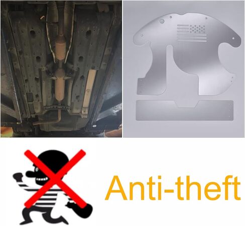 محول حفاز درع حماية مدافع مضاد للسرقة من الألومنيوم محول حفاز مضاد للسرقة متوافق مع بريوس 2010-2015 in Kuwait