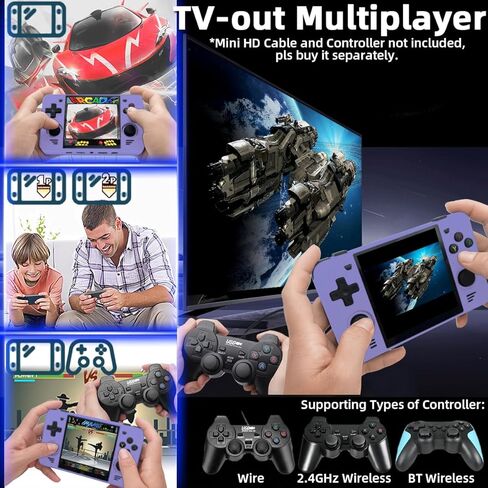 وحدة تحكم ألعاب محمولة باليد RGB30 مقاس 4.0 بوصة وحدات تحكم ألعاب Pro Retro ألعاب فيديو كلاسيكية نظام مثبت مسبقًا وحدات تحكم ألعاب مدمجة ببطارية قابلة للشحن 128 جيجابايت أصفر in Kuwait