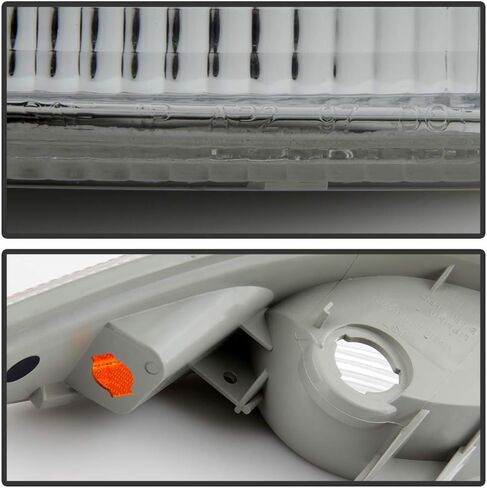 ACANII - For 1997-2004 Chevy Corvette C5 Chrome Housing Bumper Turn Signal Parking Lights Side Marker Lamps Left+Right in Saudi Arabia