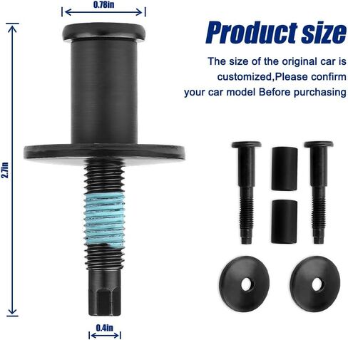 مجموعة مسامير قفل مزلاج الباب الخلفي من ATNVIDSG متوافقة مع Ford F150 F250 F350 F450 F550 Super Duty Explorer Sport Trac 1997-2016 قفل مزلاج الباب الخلفي # 1L3Z-99404A42-AA (قطعتان) in Kuwait