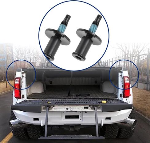 مجموعة مسامير قفل مزلاج الباب الخلفي من ATNVIDSG متوافقة مع Ford F150 F250 F350 F450 F550 Super Duty Explorer Sport Trac 1997-2016 قفل مزلاج الباب الخلفي # 1L3Z-99404A42-AA (قطعتان) in Kuwait