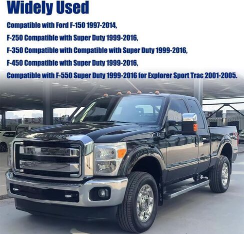 مجموعة مسامير قفل مزلاج الباب الخلفي من ATNVIDSG متوافقة مع Ford F150 F250 F350 F450 F550 Super Duty Explorer Sport Trac 1997-2016 قفل مزلاج الباب الخلفي # 1L3Z-99404A42-AA (قطعتان) in Kuwait