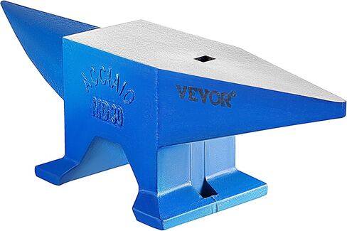VEVOR Single Horn Anvil, 66Lbs Cast Steel Anvil, High Hardness Rugged Round Horn Anvil Blacksmith, Large Countertop and Stable Base, with Round and Square Hole, Metalsmith Tool for Bending and Shaping in Saudi Arabia