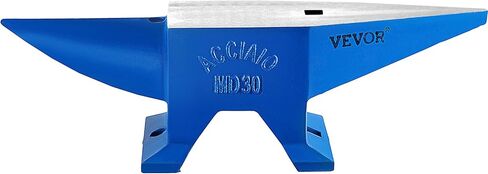 VEVOR Single Horn Anvil, 66Lbs Cast Steel Anvil, High Hardness Rugged Round Horn Anvil Blacksmith, Large Countertop and Stable Base, with Round and Square Hole, Metalsmith Tool for Bending and Shaping in Saudi Arabia