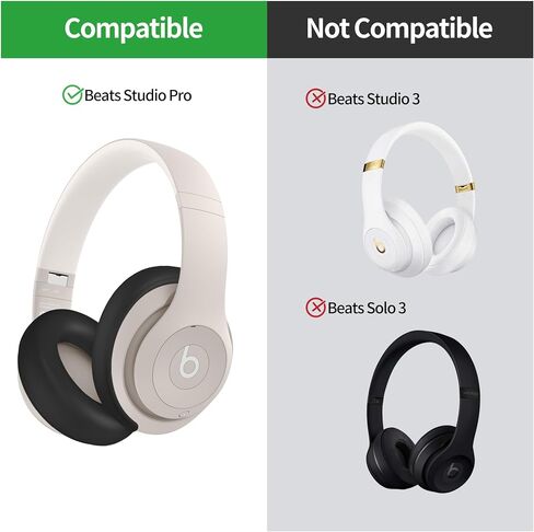 Silicone Case Compatible with Beats Studio Pro, Silicone Ear Pads Cover Protector Headband Cover, Anti-Scratch, Washable Protective Cover for Beats Studio Pro Ear Pads - Apricot in Kuwait