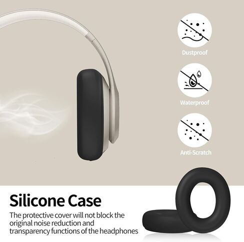 Silicone Case Compatible with Beats Studio Pro, Silicone Ear Pads Cover Protector Headband Cover, Anti-Scratch, Washable Protective Cover for Beats Studio Pro Ear Pads - Apricot in Kuwait