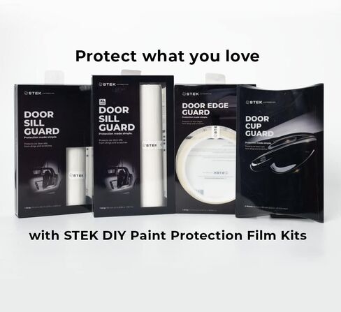 مجموعة STEK DYNOshield PPF DIY - واقي كأس الباب وواقي شفاف PPF لكوب مقبض السيارة (3.81 × 3.95 بوصة) in Kuwait