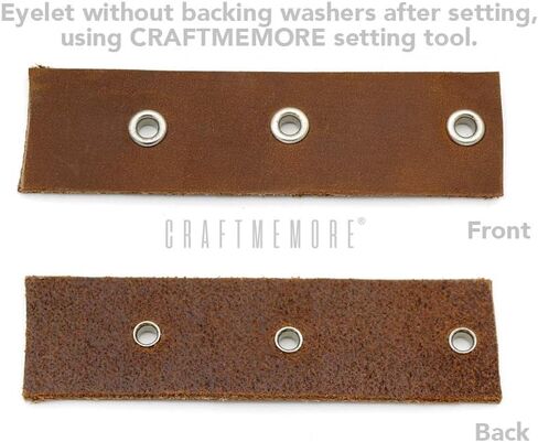 CRAFTMEMORE 2mm Grommet Tool Kit Eyelet Setting Tool Grommet Setter Hole Punch Cutter & Pack of 100 Grommets (0.08" (2mm) Inside Diameter) in Kuwait