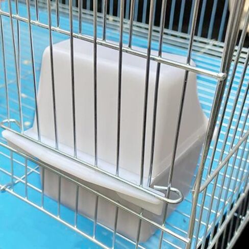 Bird Feeding Dish Cups Plastic Bird Cage Cup,Parrot Cage Replacement Food and Water Cup for Bird Parrot Water Food Dish Feeder in Kuwait