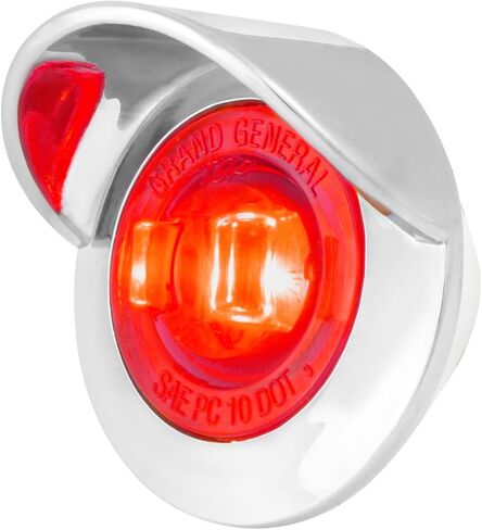 GG Grand General 75262 مصباح LED صغير مزدوج الوظيفة مقاس 1 بوصة مع إطار بلاستيكي من الكروم وواقي للشاحنات والمقطورات وATVs وUTVs وRVs in Saudi Arabia