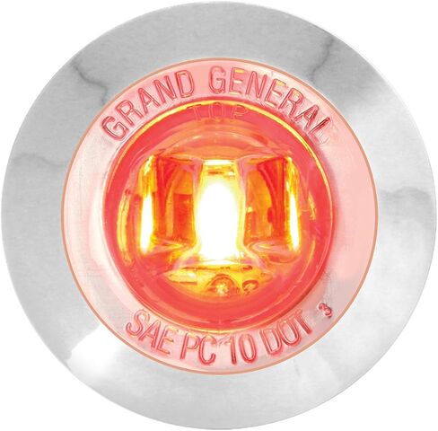 GG Grand General 75262 مصباح LED صغير مزدوج الوظيفة مقاس 1 بوصة مع إطار بلاستيكي من الكروم وواقي للشاحنات والمقطورات وATVs وUTVs وRVs in Saudi Arabia