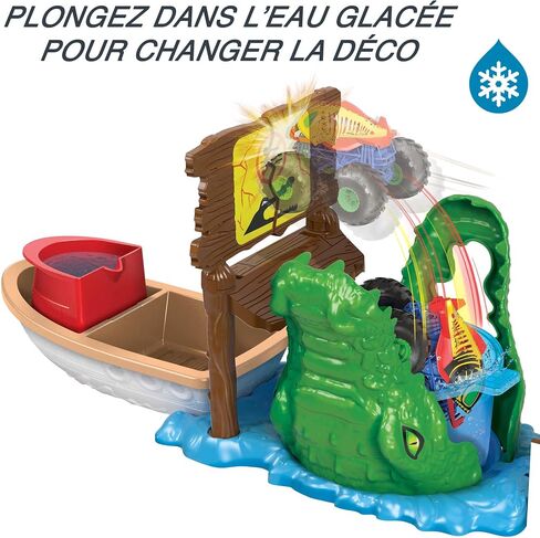 Hot Wheels Monster Trucks Color Shifters Play Set Track for Water Color Changing Toy Cars, Gift +4 Years Old (Mattel HGV14) in Saudi Arabia