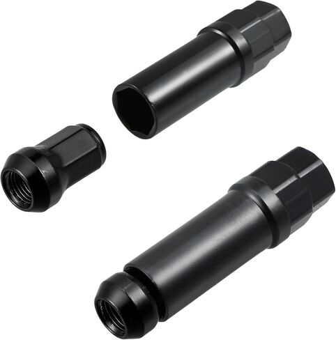 ACROPIX M12 x 1.5 سيارة العروة المكسرات مخروط مقعد نهاية مغلقة انتفاخ الجوزة عرافة عجلة الجوز مع مفتاح المقبس لهجة الذهب - حزمة من 20 in Kuwait