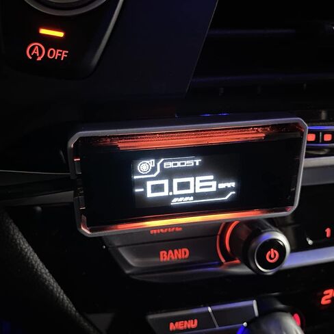 Shadow OBD2 Digital Meter Gauge D-Meter 2 Multi-Functional Display with OverSpeed Warning, Boost, Water Temp, Volt, Speed, RPM, Mileage and Other Alarm Function for 12V CANBUS Car Year Since 2012 in Saudi Arabia