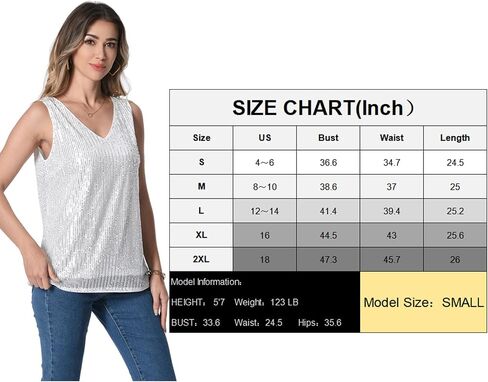 قميص نسائي بدون أكمام مزين بالترتر من Omertshirt بدون أكمام لامعة للحفلات والنوادي in Saudi Arabia