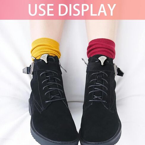 4 أزواج من أقفال الحبل المعدنية من MUNAN لعدم وجود أربطة أحذية مع 16 قطعة من أطراف رباط الحذاء، وسدادة برباط بفتحة مزدوجة، واستبدال قفل عالي التحمل in Kuwait