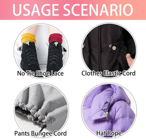 4 أزواج من أقفال الحبل المعدنية من MUNAN لعدم وجود أربطة أحذية مع 16 قطعة من أطراف رباط الحذاء، وسدادة برباط بفتحة مزدوجة، واستبدال قفل عالي التحمل in Kuwait