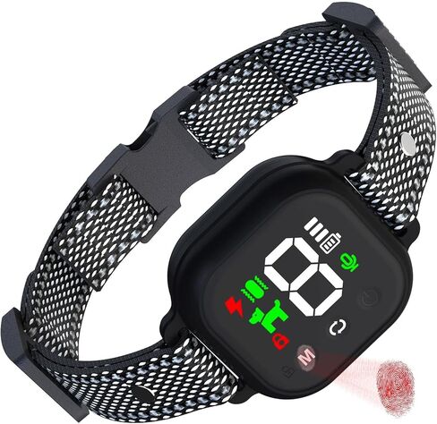 طوق نباح الكلاب مع 3 أوضاع للصوت/الاهتزاز/الصدمات، IP67 مقاوم للماء وقابل لإعادة الشحن أوتوماتيكي مضاد للنباح مع 8 حساسية وشدة قابلة للتعديل للكلاب الصغيرة والمتوسطة والكبيرة in Kuwait