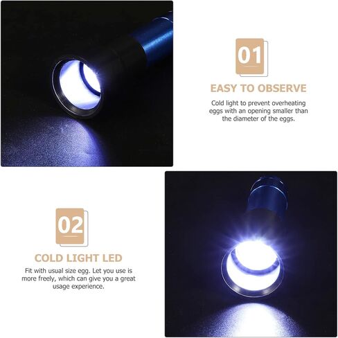 iplusmile حاضنة بيض السمان تفقيس البيض مصباح LED ضوء شمعة البيض، ضوء فلاش حاضنة البيض بيضة كاندلر اختبار حاضنة البيض المهنية ضوء فلاش للمنزل، مشاعل زرقاء محمولة in Saudi Arabia
