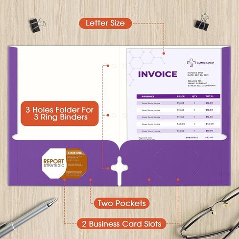 مجلدات بيستويدر مع جيوب، مجلدين جيب (120 حزمة، ألوان متنوعة)، مجلدات ورقية مع جيوب 3 فتحات مثقوبة مع فتحة لبطاقة العمل، حجم الحروف، مجلدات ملفات للمدرسة والمكتب والمنزل in Kuwait