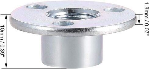 Uxcell M8x37x2.5mm براد هول المحملة الجوز الكربون الصلب T-المكسرات الأثاث الأجهزة شفة إدراج أنثى الموضوع 10 قطعة in Saudi Arabia