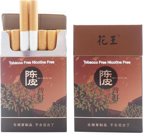 خالية من التبغ، خالية من النيكوتين، سجائر الشاي العشبية، عبوتين، 40 دخانًا in Kuwait