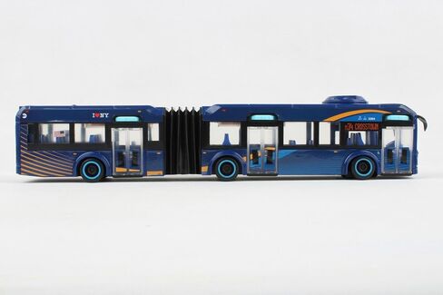 حافلة مفصلية من فولفو MTA NYC، مدينة نيويورك بمقياس 1/43 جديدة في الصندوق من دارون وورلد وايد. in Saudi Arabia