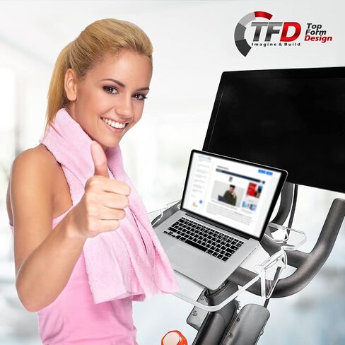 TFD The Tray3D | Compatible with Peloton Bike Gen 3 & Bike+ (Both Models), Made in the USA, Laptop & Desk Tray Holder | Designed with Premium Grade Acrylic Materials - The Ultimate Peloton Accessories in Saudi Arabia