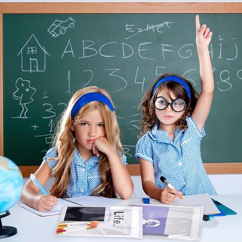 Hanging Storage Bags,Large Hook Hang-Up Clear Plastic Bags,Book Pouch Kids School Supply Kit for Classroom Library Pharmacy Use,School Supplies for Girls and Boys,10" X13" (Set of 12) in Kuwait