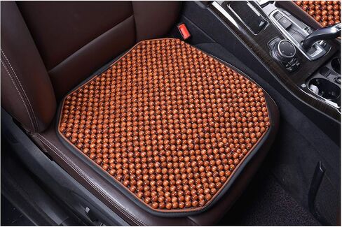 Beaded Car Seat Cushion Massaging Durable Large Beaded seat Covers for Cars Chair Trucks for Autumn Summer 1-PC (1-Black-FD) in Saudi Arabia