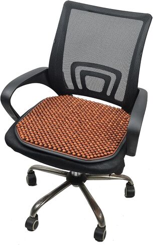 Beaded Car Seat Cushion Massaging Durable Large Beaded seat Covers for Cars Chair Trucks for Autumn Summer 1-PC (1-Black-FD) in Saudi Arabia