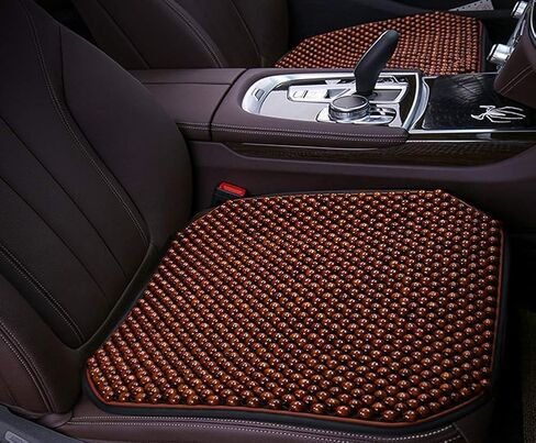 Beaded Car Seat Cushion Massaging Durable Large Beaded seat Covers for Cars Chair Trucks for Autumn Summer 1-PC (1-Black-FD) in Saudi Arabia