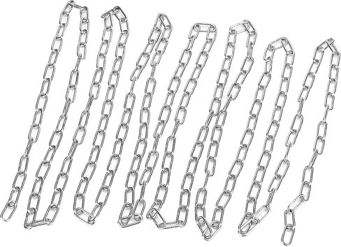 LEXININ 1/8 Inch x 32 Ft Stainless Steel Proof Coil Chain, 3mm x 10m Metal Chain Link for Hanging Clothes, Plants in Saudi Arabia