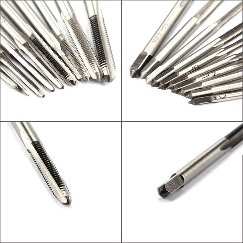 10 Pcs Micro Taps Metric Straight Flute Hand Tap Sets, High Speed Steel Machine Tap Sets for Clocks and Watches Tapping By STARVAST Size M1-M3.5 in Kuwait