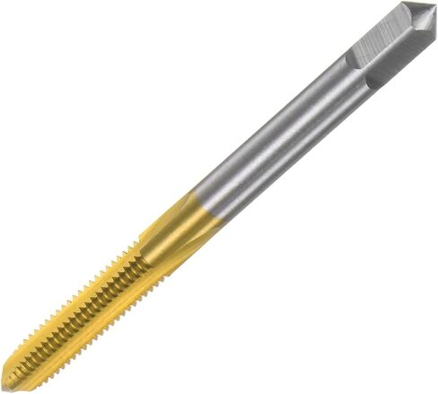 uxcell Metric Thread Tap M5 x 0.8 H2 100mm Extra Long Titanium Coated High Speed Steel 6542 Straight Flute Screw Thread Milling Machine Taps Threading Tapping Repair Tool in Saudi Arabia